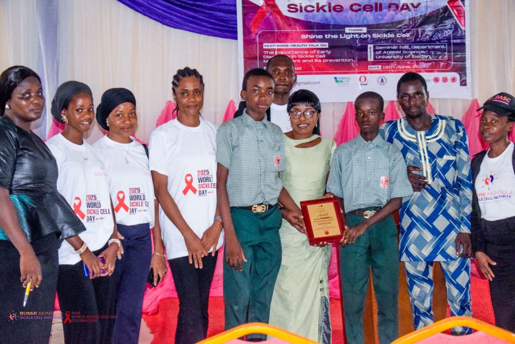Students, volunteers and guests celebrate together at World Sickle Cell Day 2025